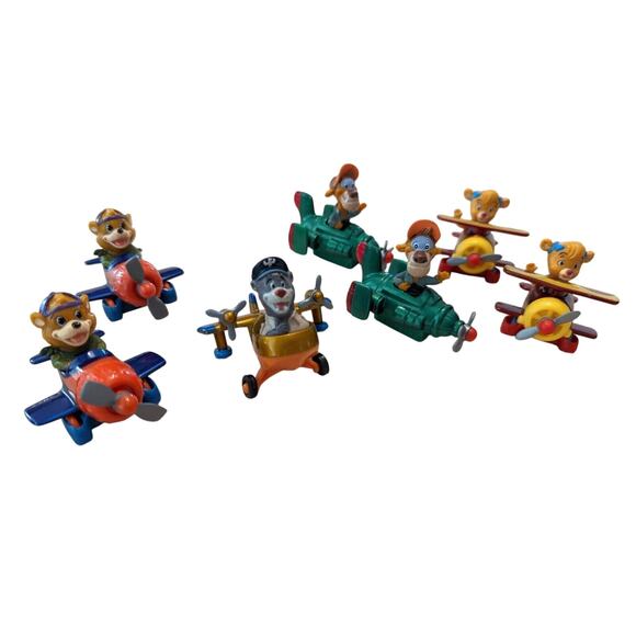 Vtg 1989 McDonalds Tale Spin Die Cast Happy Meal Toys Complete Set +3 Tail Spin - Picture 2 of 11